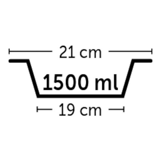 Matskål med tassmönster rostfri - Röd, 12 cm