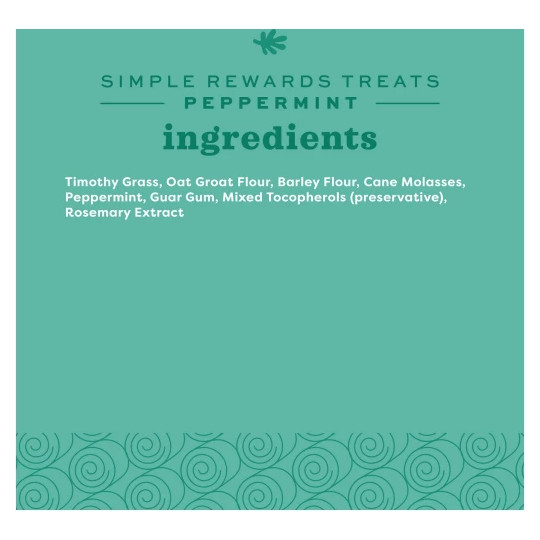 Simple rewards baked treats with peppermint