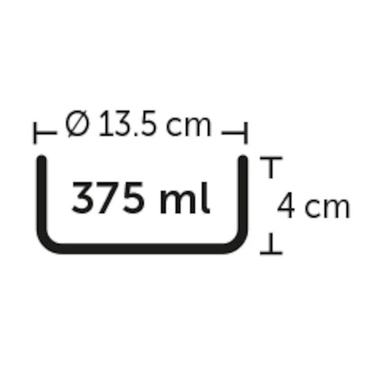 Kattskål i keramik, med mönster - 13 cm