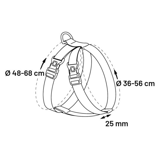 Säkerhetsbälte till hund - Medium