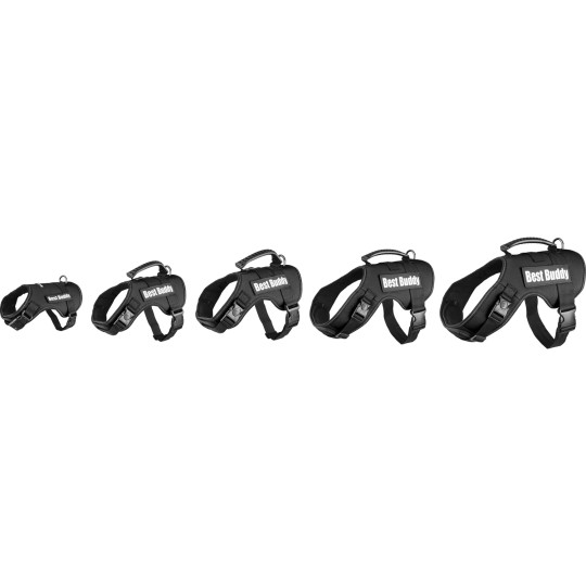 Sele med reflex och handtag - Kamouflage, Medium