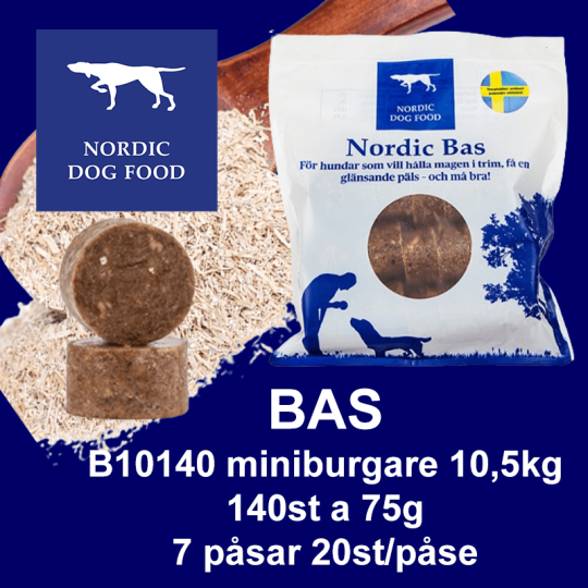 B10140 Bas miniburgare 10,5kg 140st a 75g