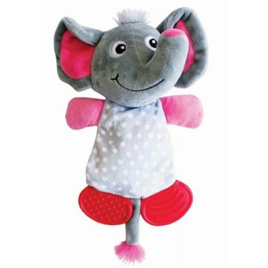 Plyschelefant Little rascals med pip,-23 x 17 x 8cm