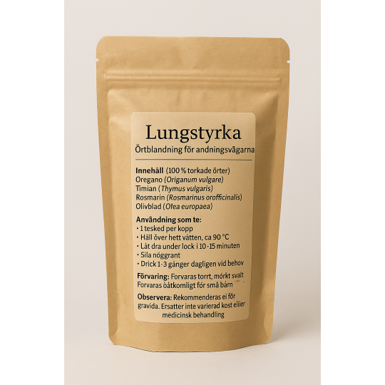Lungstyrka – Örtblandning för andningsvägarna 50G
