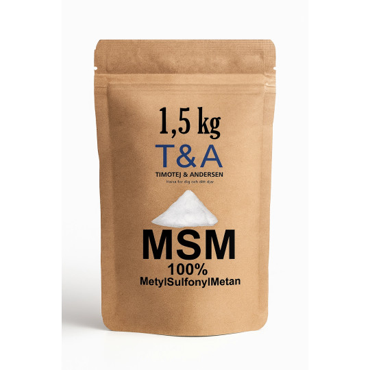 MSM T&A 100% Naturligt svaveltillskott  (1,5kg)