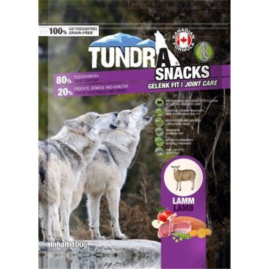 Tundra snacks Lamm 100 gr Spannmålsfritt godis av hög kvalite