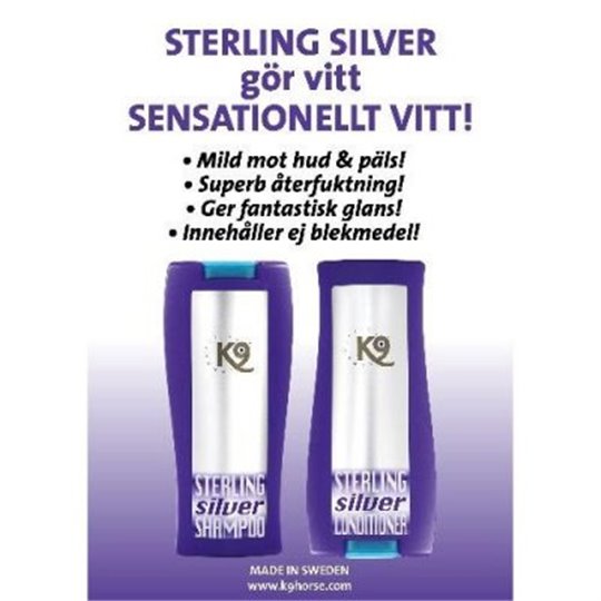 K9 Horse sterling silver conditioner-Till häst. 300ml